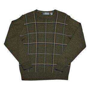 OSCAR DE LA RENTA Knit Luxury Designer Business Casual Sweater Mens Large